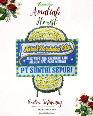 Papan Bunga Duka di Poga