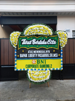Papan Bunga Duka di Poga